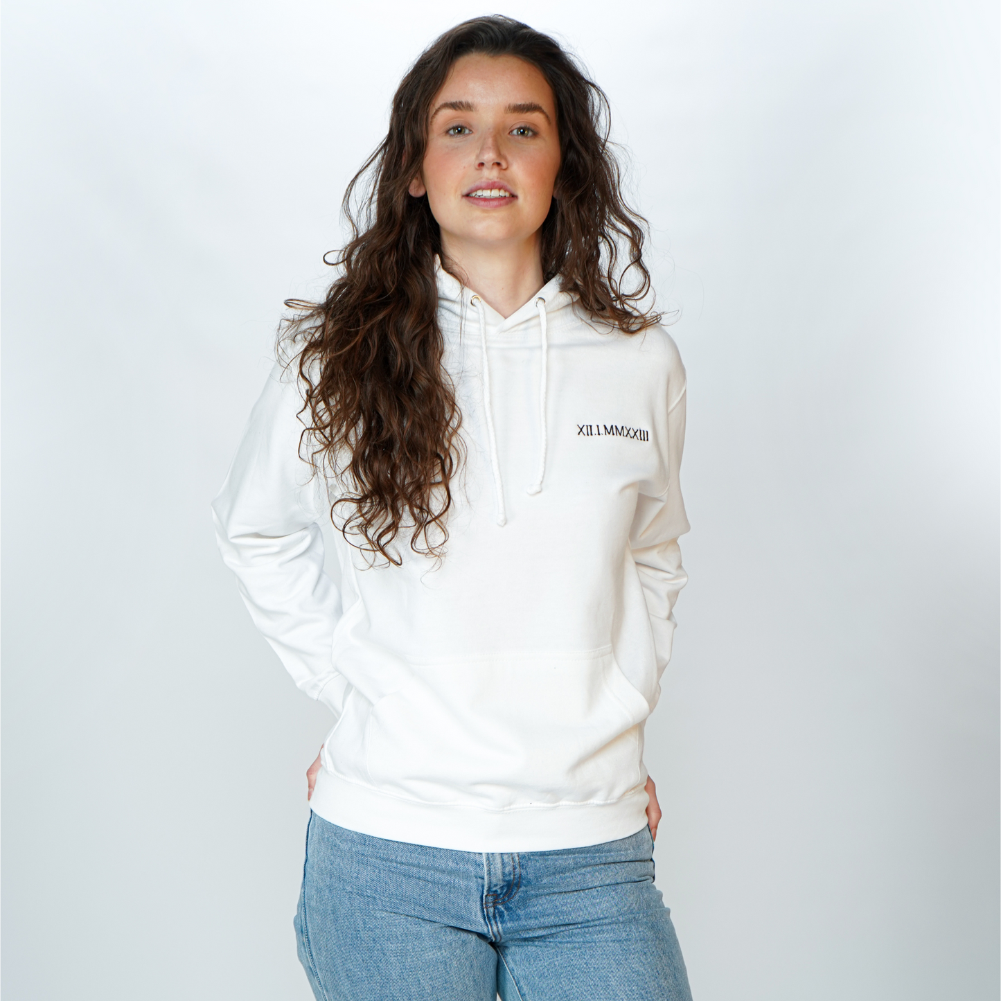 Apperal | Hoodies - Custom Roman Numerals Date Embroidered-Weardies