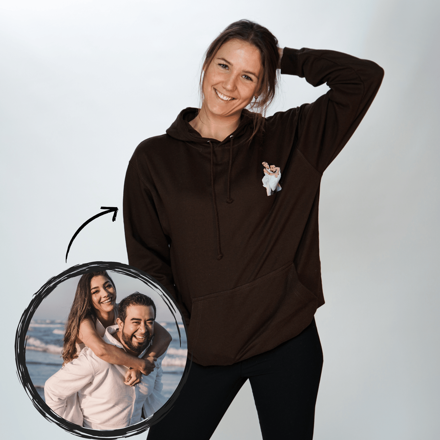 Apparel | Hoodies - Custom Hoodie With Drawing of Picture Printed-Weardies