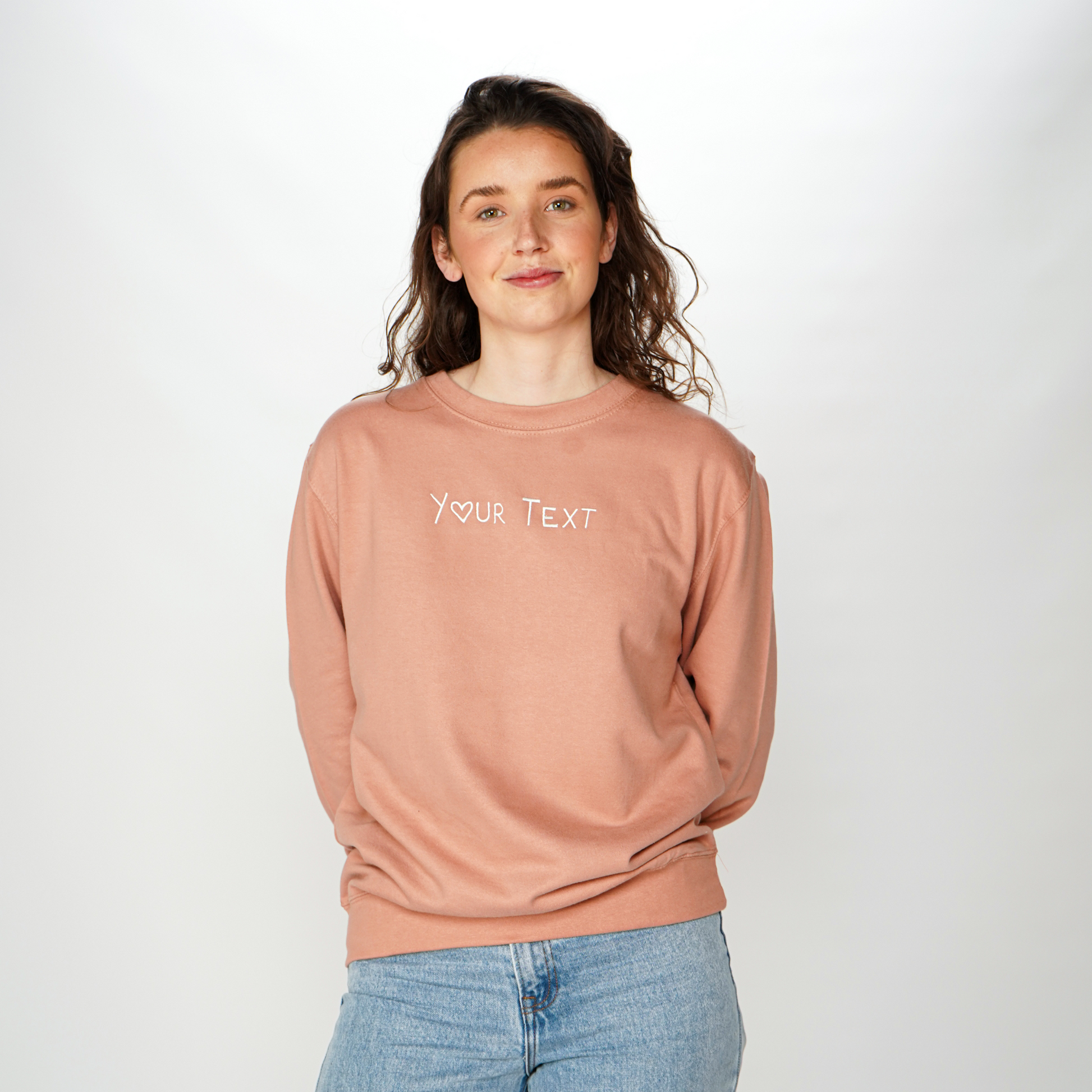 Apperal | Sweaters - Custom Embroidered Text Sweater-Weardies