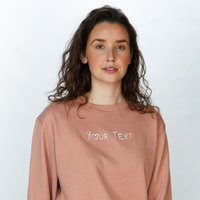 Apperal | Sweaters - Custom Embroidered Text Sweater-Weardies