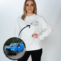 Apparel | Sweaters - Custom Printed Line Drawing Of Car