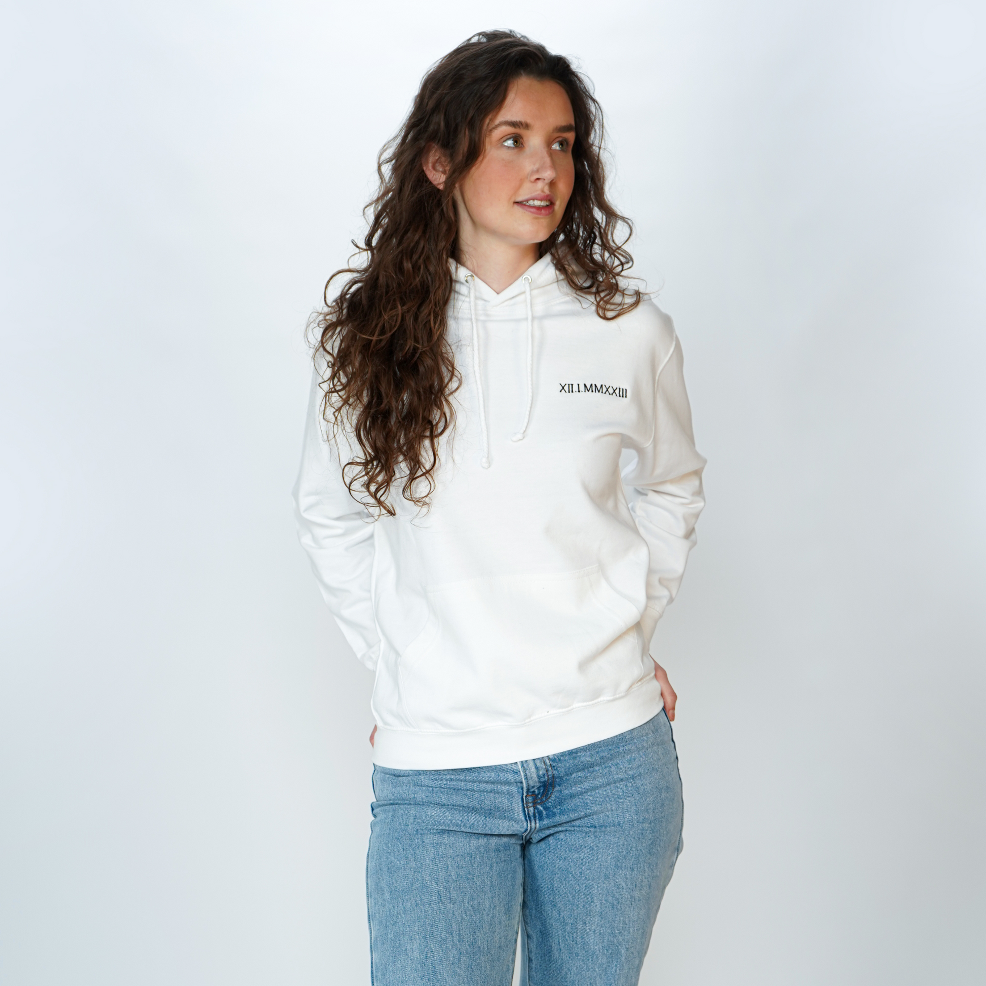 Apperal | Hoodies - Custom Roman Numerals Date Embroidered-Weardies