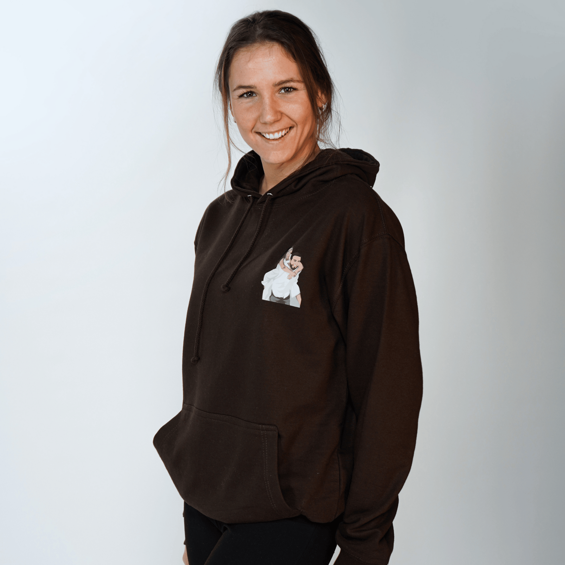 Apparel | Hoodies - Custom Hoodie With Drawing of Picture Printed-Weardies