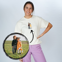Apperal | T-shirts - Custom Drawing of Picture Embroidered-Weardies
