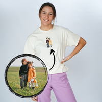 Apperal | T-shirts - Custom Drawing of Picture Embroidered