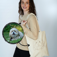 Accessoires | Tote Bags - Custom Line Drawing Dog Embroidery