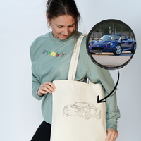 Accessoires | Tote Bags - Custom Car Line Drawing Embroidery