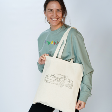 Accessoires | Tote Bags - Custom Car Line Drawing Embroidery