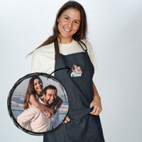 Apparel | Leather Straps Apron - Custom Drawing Of Picture Printed