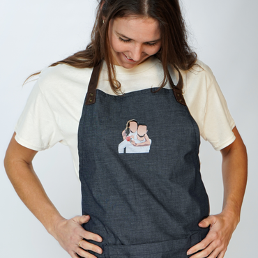 Apparel | Leather Straps Apron - Custom Drawing Of Picture Printed
